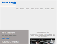Tablet Screenshot of barth-wuppertal.de